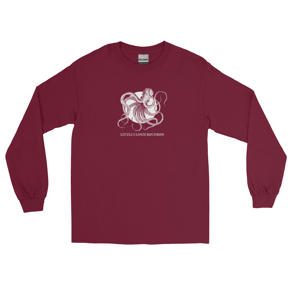 LITTLE CLOUD RECORDS 'OCTOPUS' LONG SLEEVE T-SHIRT DESIGNED BY BRETT SAVAGE