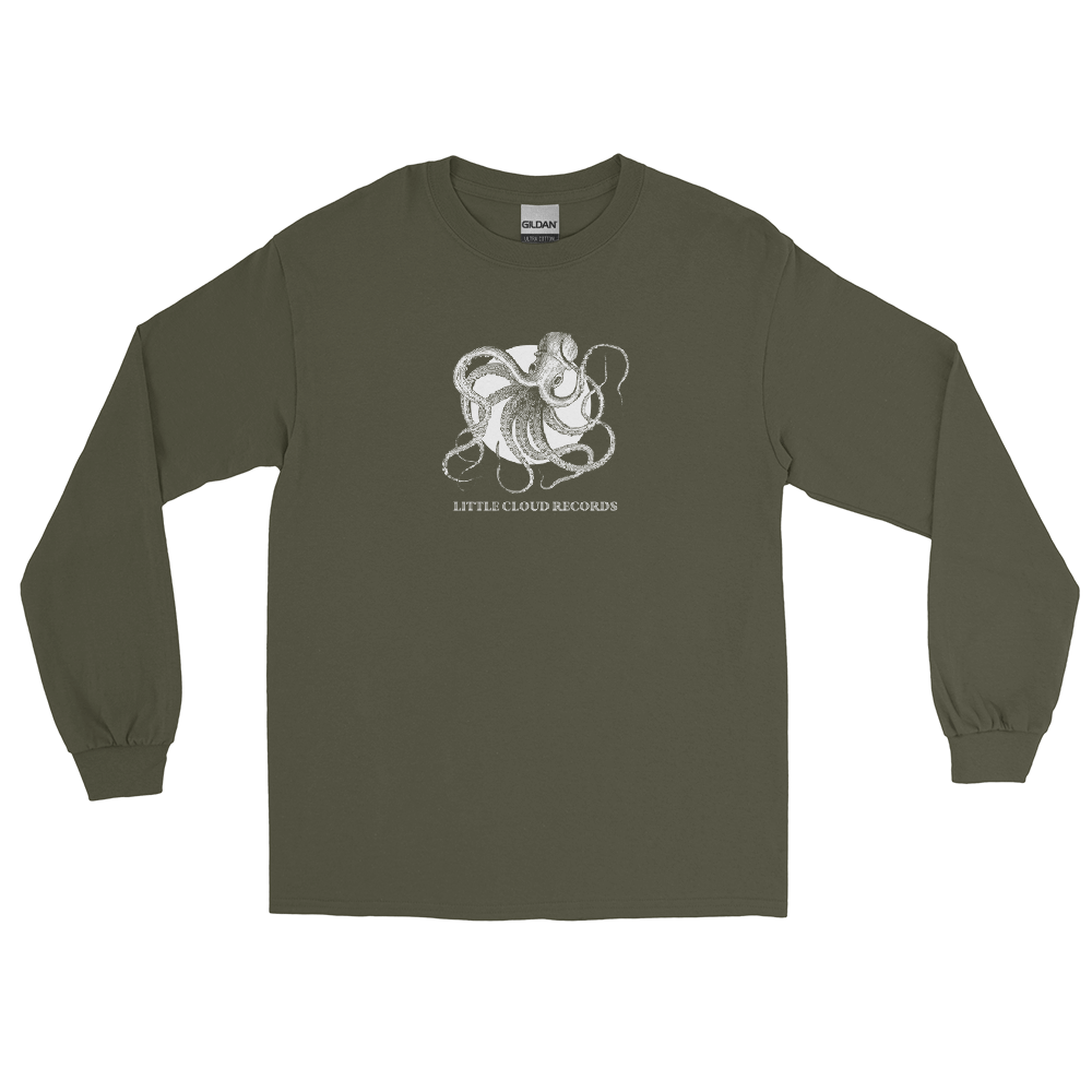 LITTLE CLOUD RECORDS 'OCTOPUS' LONG SLEEVE T-SHIRT DESIGNED BY BRETT SAVAGE