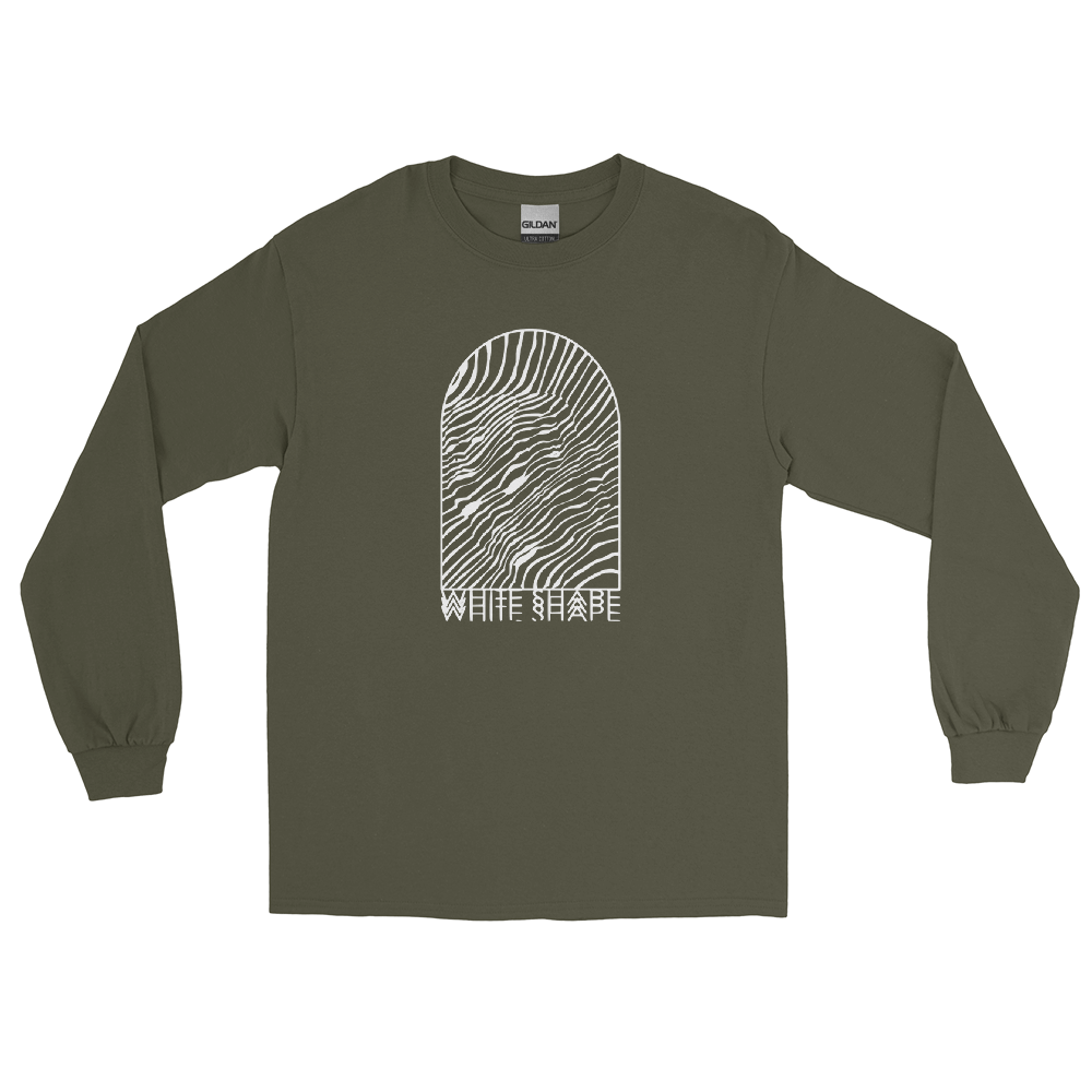 WHITE SHAPE LONG SLEEVE T-SHIRT