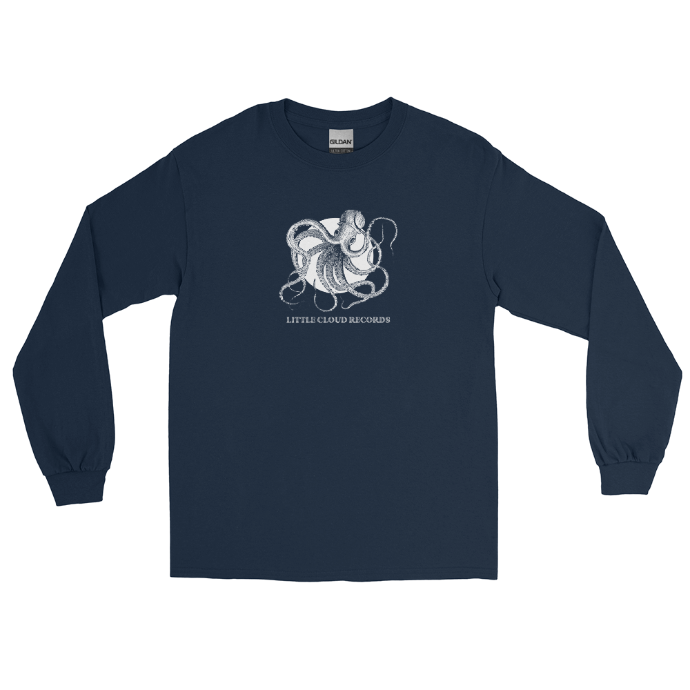 LITTLE CLOUD RECORDS 'OCTOPUS' LONG SLEEVE T-SHIRT DESIGNED BY BRETT SAVAGE