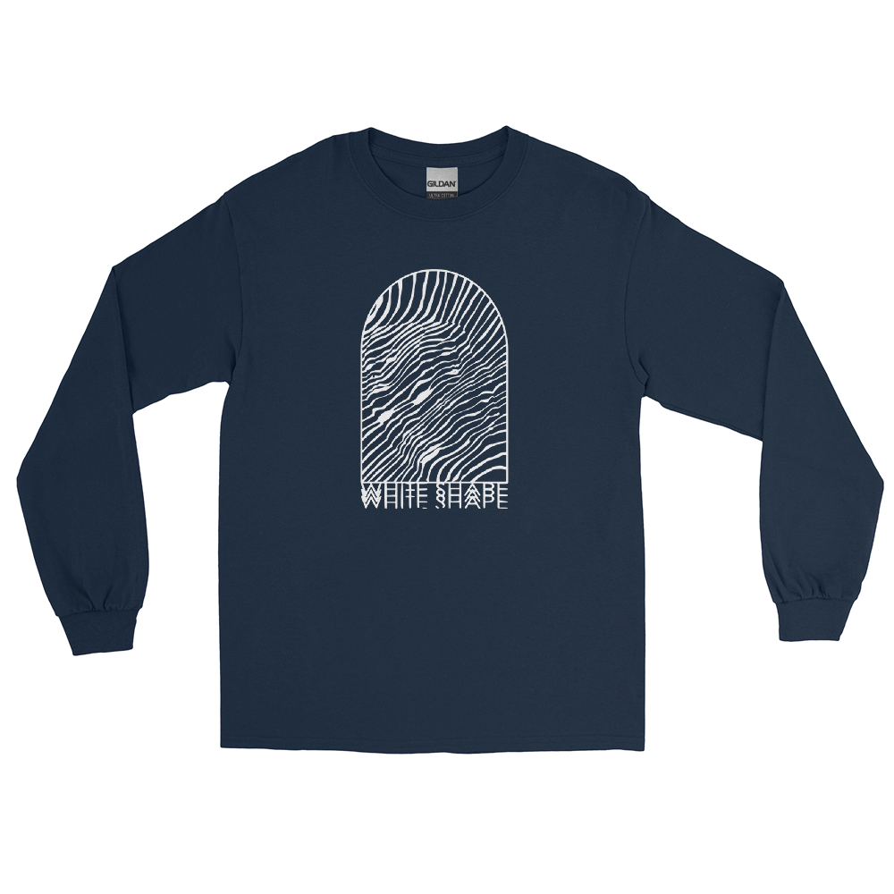 WHITE SHAPE LONG SLEEVE T-SHIRT