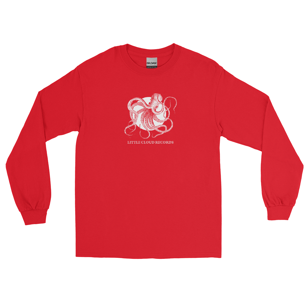 LITTLE CLOUD RECORDS 'OCTOPUS' LONG SLEEVE T-SHIRT DESIGNED BY BRETT SAVAGE