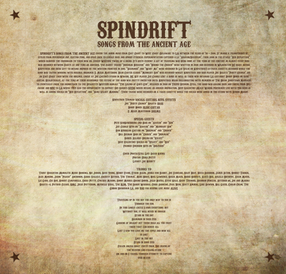 SPINDRIFT - Songs From The Ancient Age