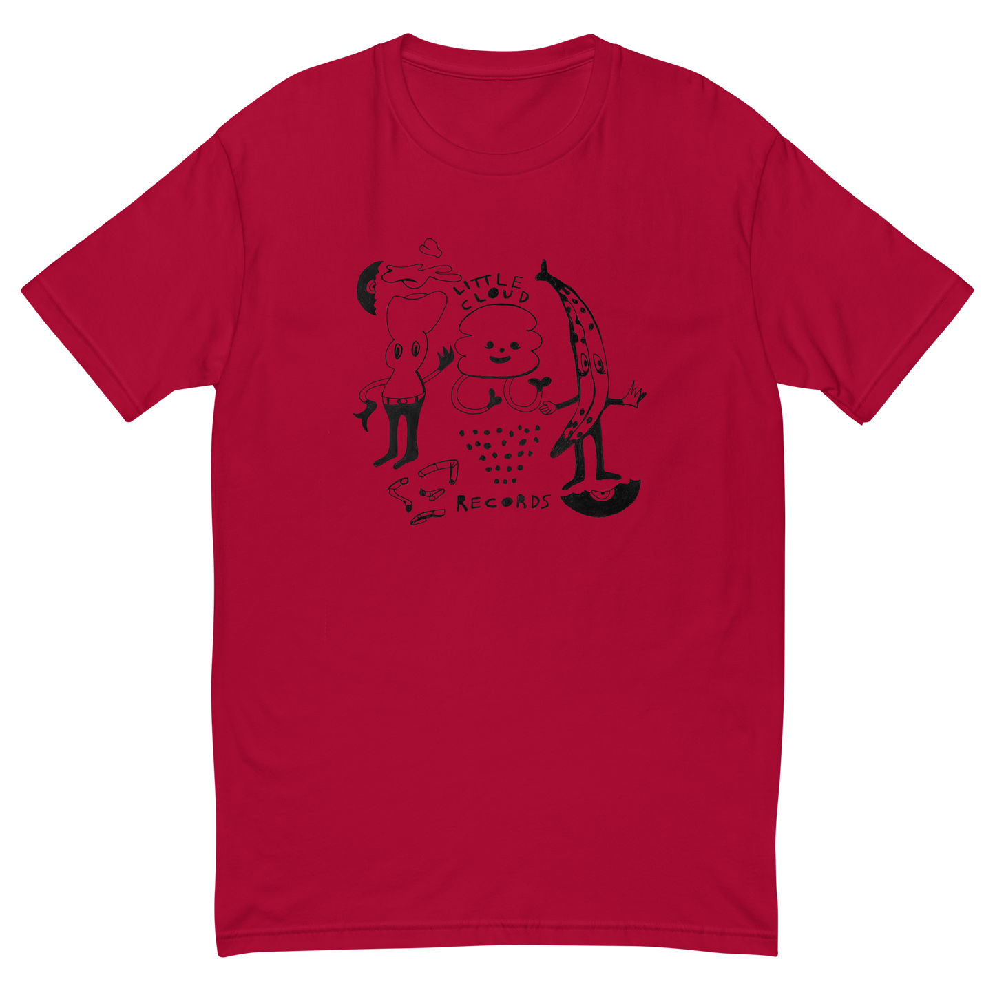 Little Cloud Records "Cartoon" Short Sleeve T-shirt (Designed by Joe Werner of Muun Bato)