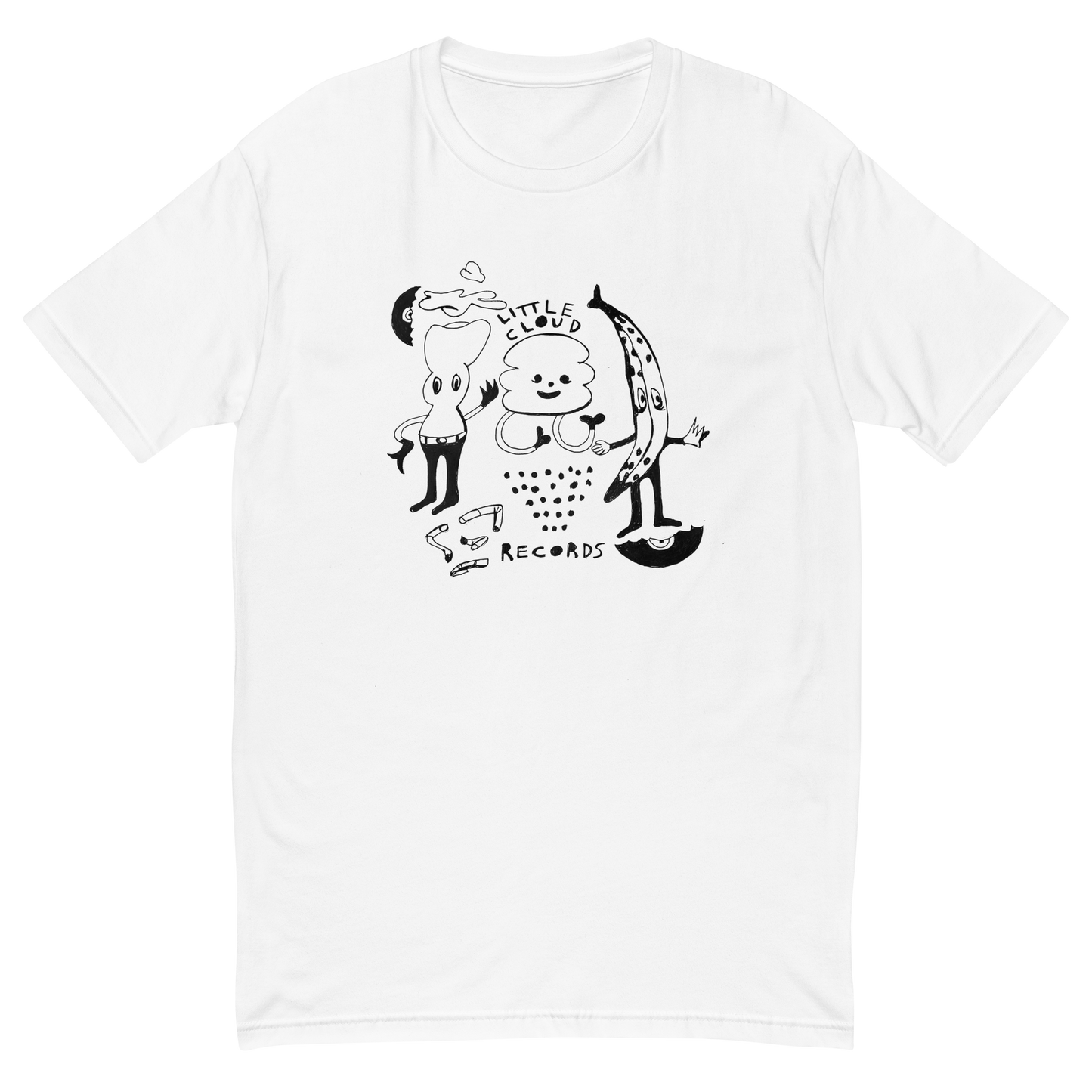 Little Cloud Records "Cartoon" Short Sleeve T-shirt (Designed by Joe Werner of Muun Bato)