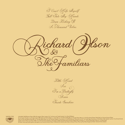 RICHARD OLSON & THE FAMILIARS - RICHARD OLSON & THE FAMILIARS (PRE-ORDER)